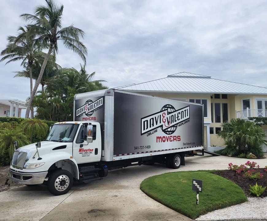 Davi truck in front of office